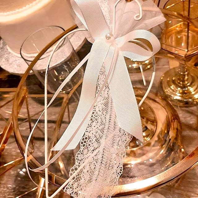 Μπομπονιέρα Γάμου Καρδιά Vintage Λευκή Μεταλλική