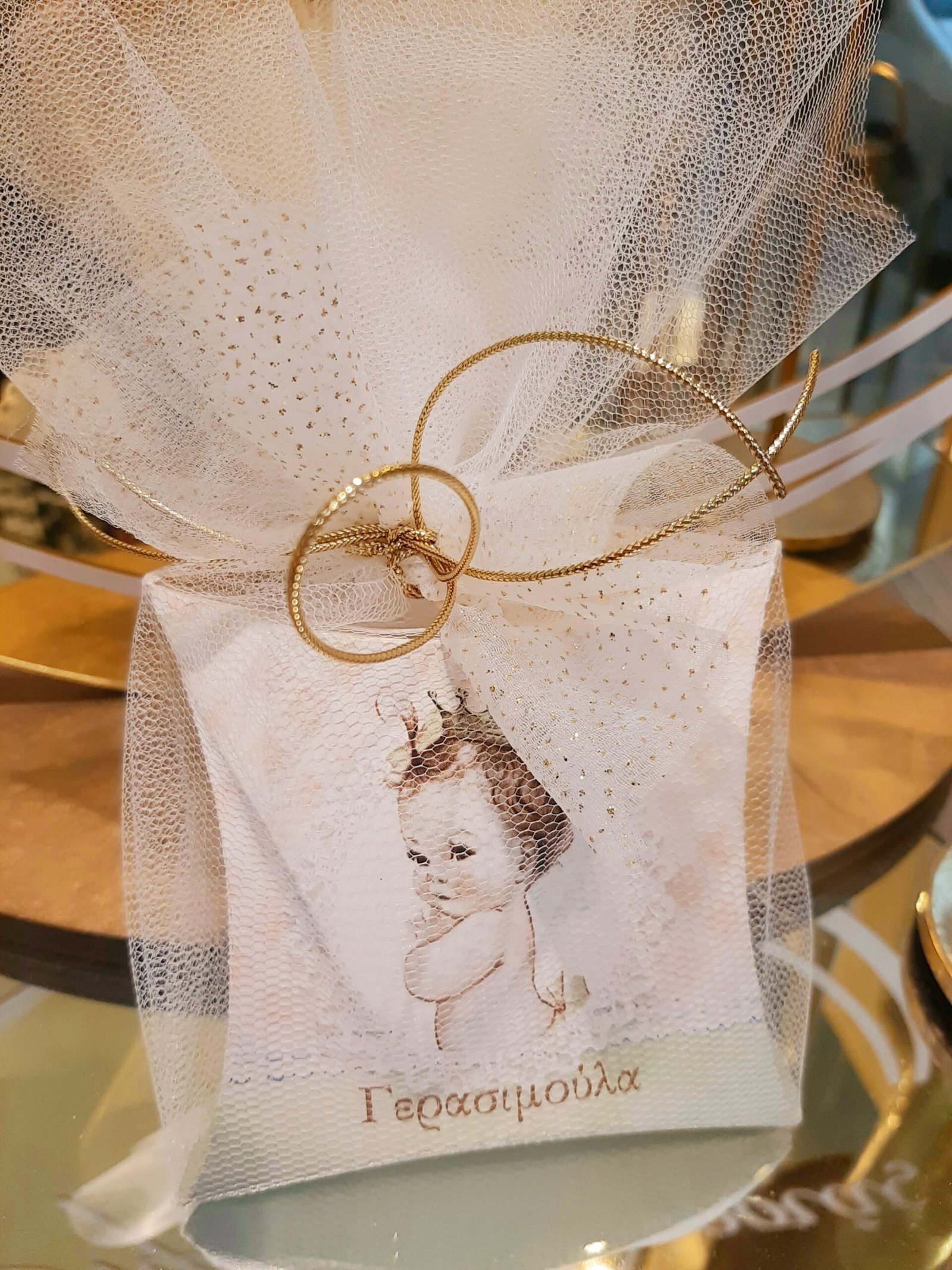 Οικονομική Μπομπονιέρα βάπτισης κοριτσάκι πριγκίπισσα με στέμμα - Image 4