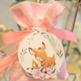 Μπομπονιέρα βάπτισης ελαφάκι