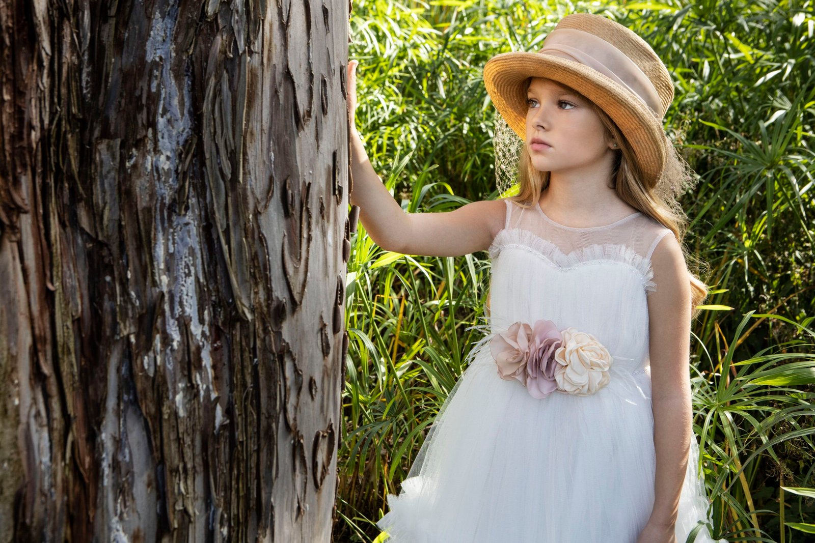 Βαπτιστικό φόρεμα με λουλούδια