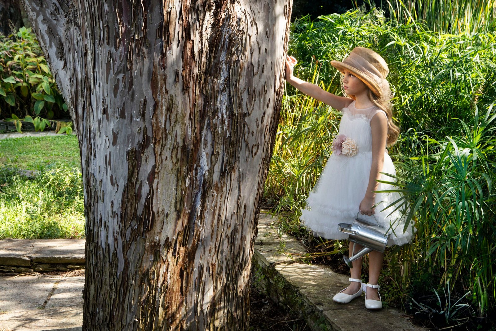 Βαπτιστικό φόρεμα με λουλούδια - Image 2