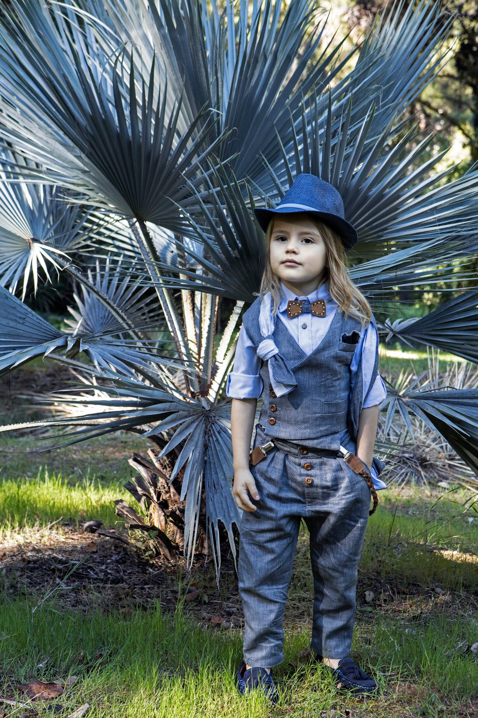 Κομψό σετ Βαπτιστικών ρούχων για αγόρι με αποχρώσεις του μπλε - Image 3