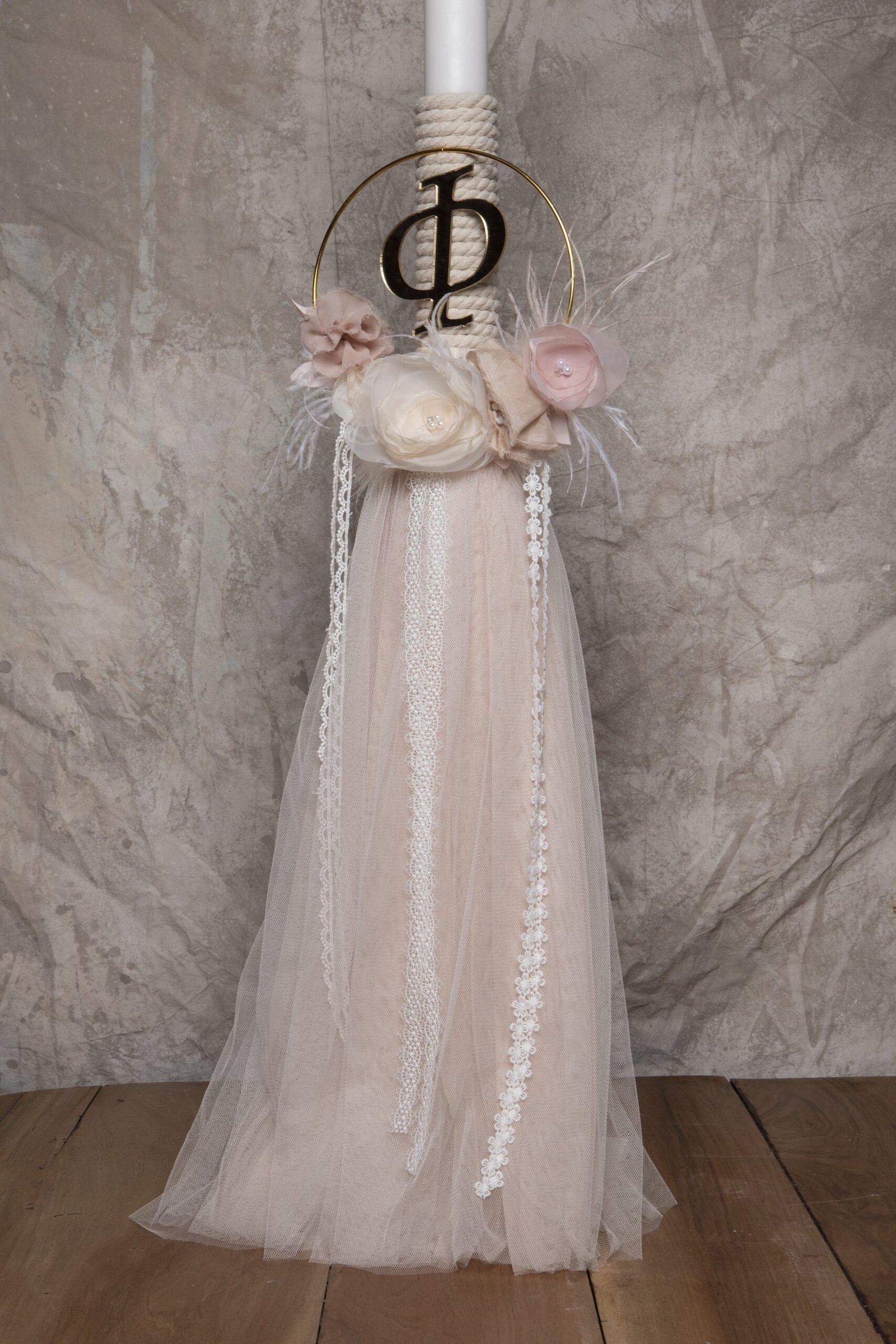 Σετ βάπτισης για κορίτσια με τσάντα και μονόγραμμα Κ23.13 - Image 5