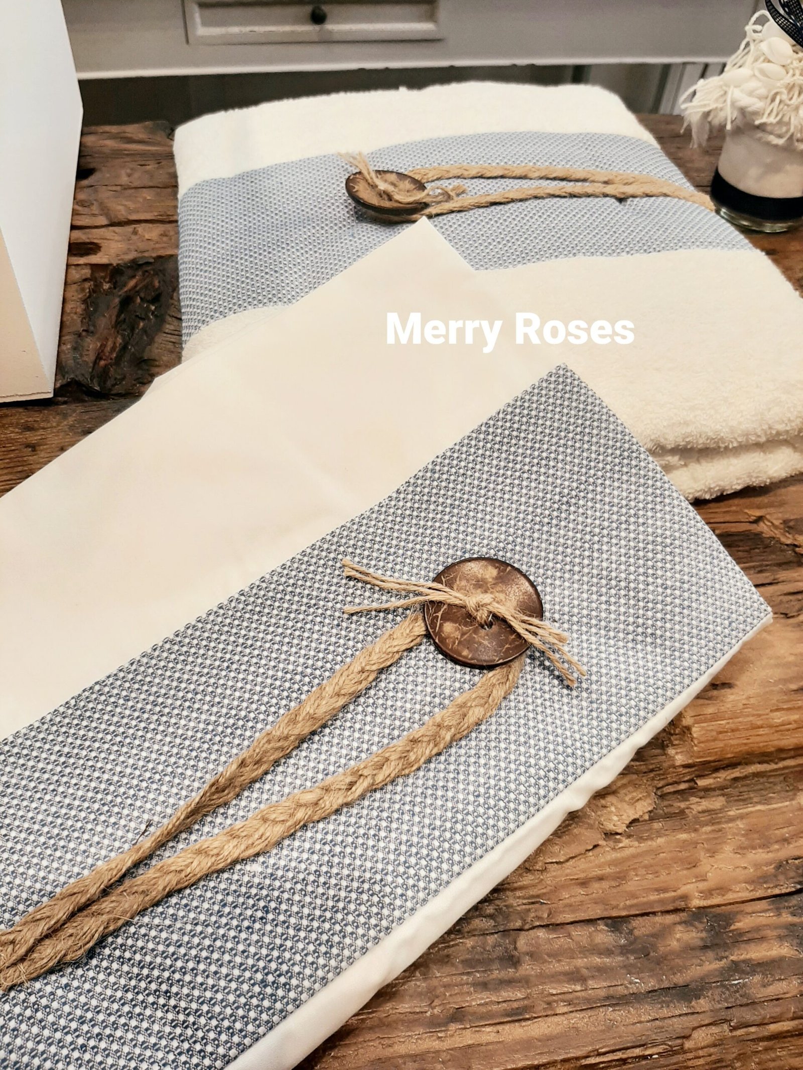 Σετ Βάπτισης με Αστερία & Κοχύλια σε Λευκό και Μπλέ. - Image 7