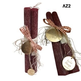 Πασχαλινές αρωματικές λαμπάδες για ζευγάρι You&Me /ΛΖ2/25.9.50