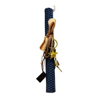 Λαμπάδα Πάσχα Μελισσοκέρι Μπλέ 26.7.00 Μ2