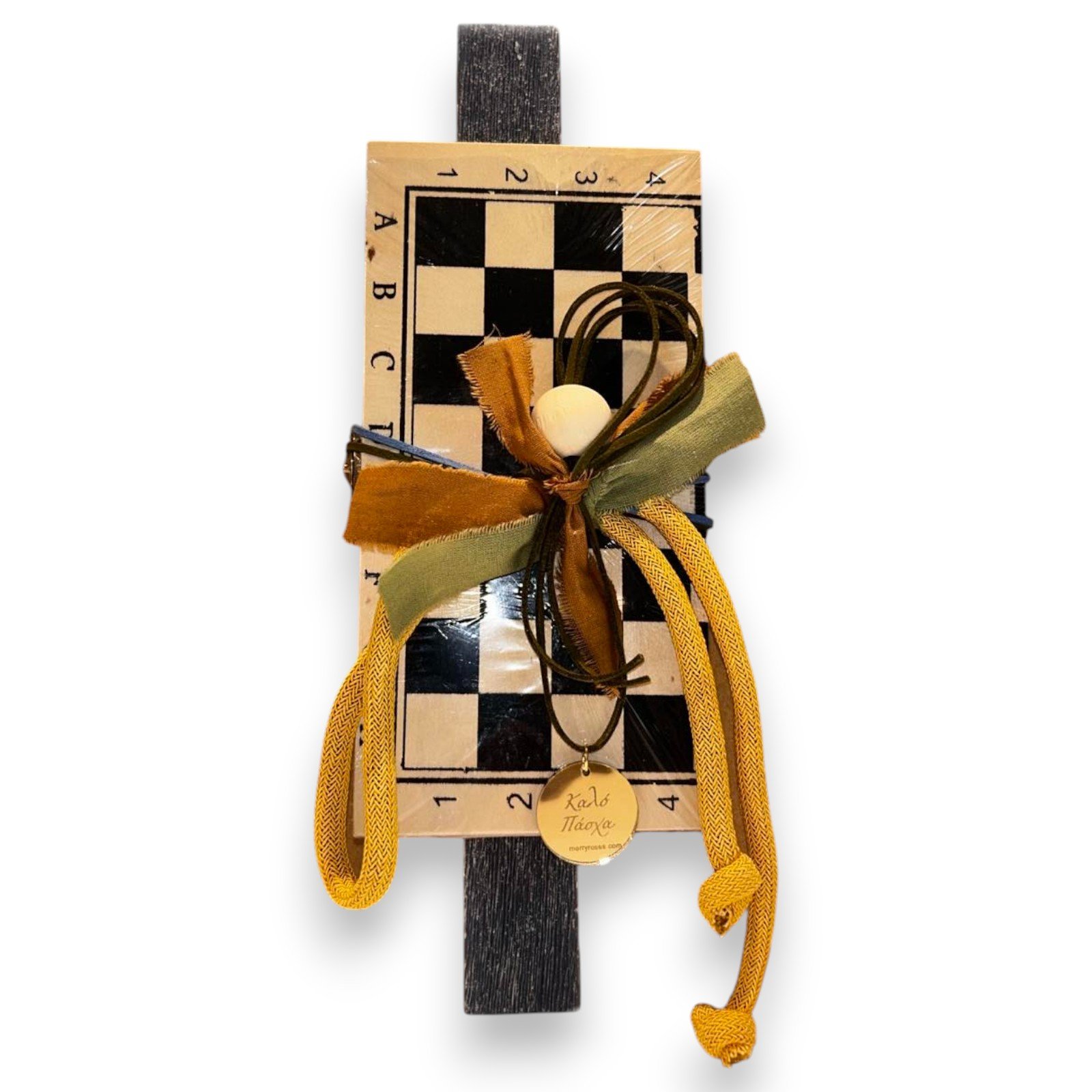 Λαμπάδα Πασχαλινή με Ξύλινο Επιτραπέζιο Σκάκι 26.9.60 ΑΠ112 - Image 3