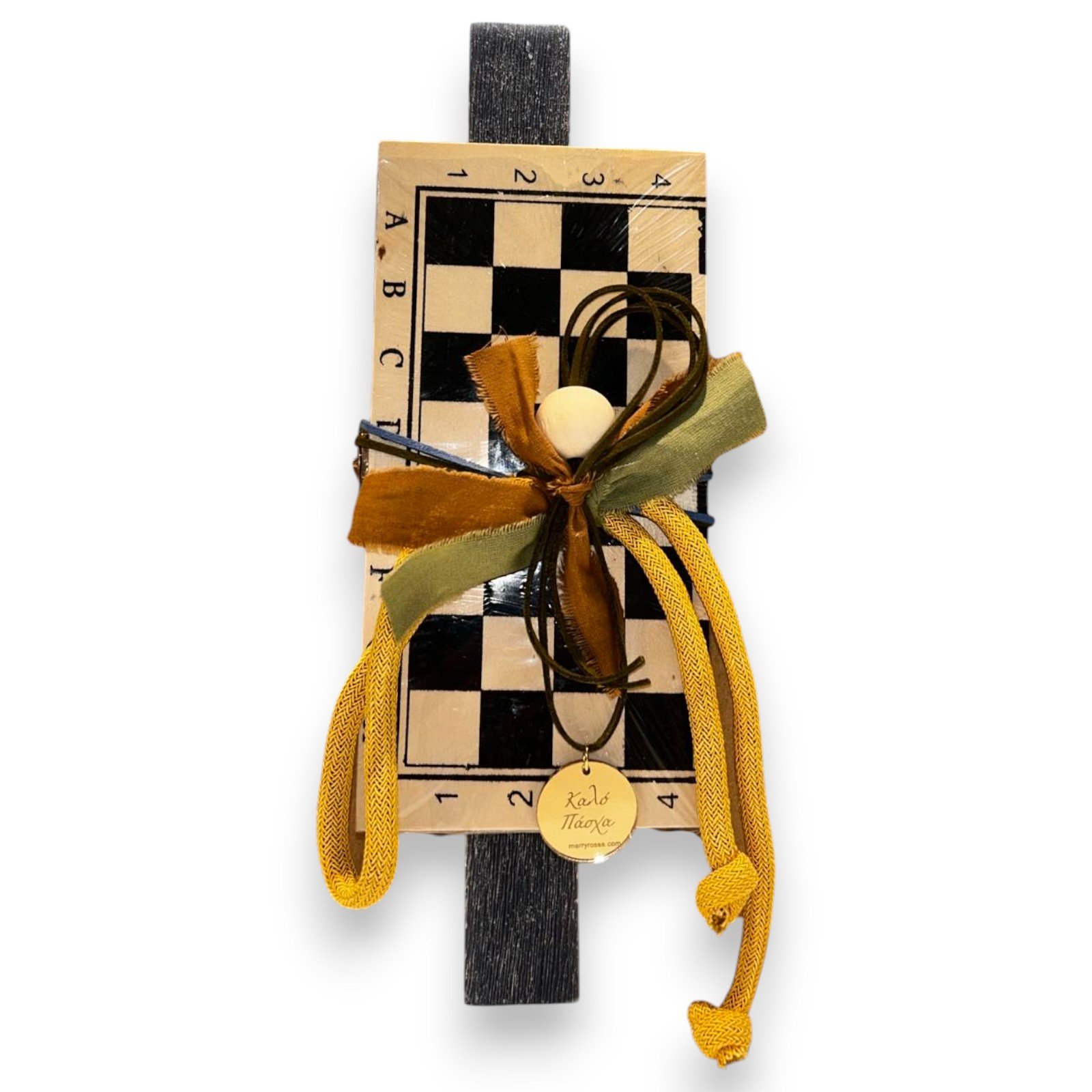 Λαμπάδα Πασχαλινή με Ξύλινο Επιτραπέζιο Σκάκι 26.9.60 ΑΠ112 - Image 5