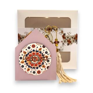 Διακοσμητικό Ξύλινο Σπιτάκι 'Αφθονία' 26.10.20 - με Γούρι με Θήκη Δώρου 26.11.70