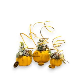 Διακοσμημένη Κολοκύθα με Floral Σύνθεση (Μεγάλη) 26.15.00