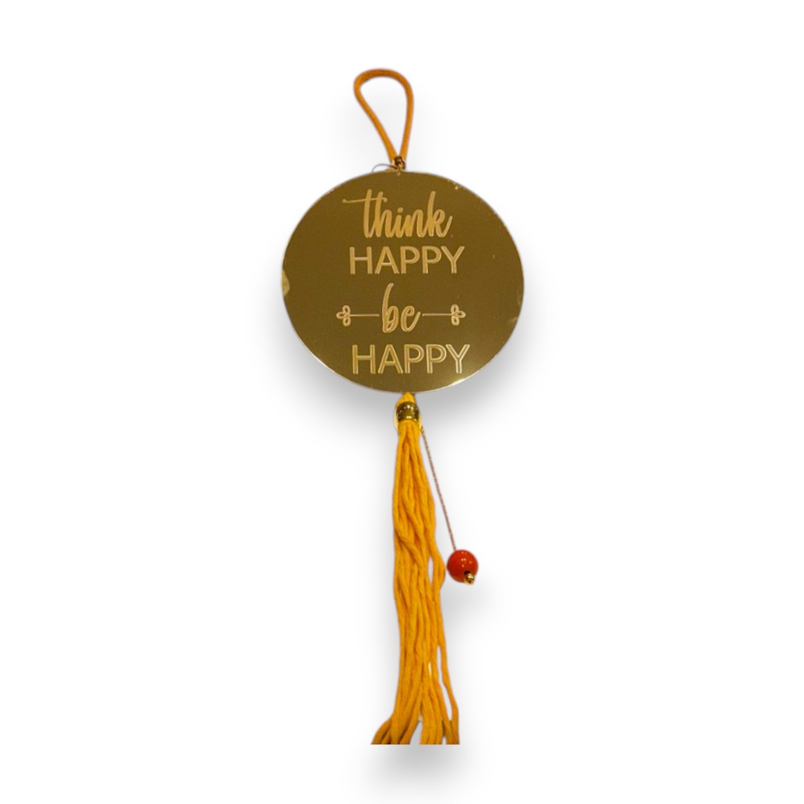 Κρεμαστό Διακοσμητικό Στεφάνι με Ευχή "Think Happy be Happy" 26.11.00 - Image 4