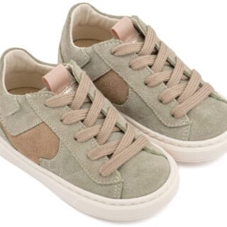 Δίχρωμο Sneaker Δετό EXC8002 Μέντα Μπεζ